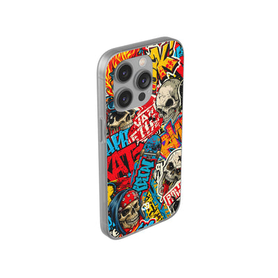 Skate Skull Riot · Lite Phone Case for iPhone ·  Red