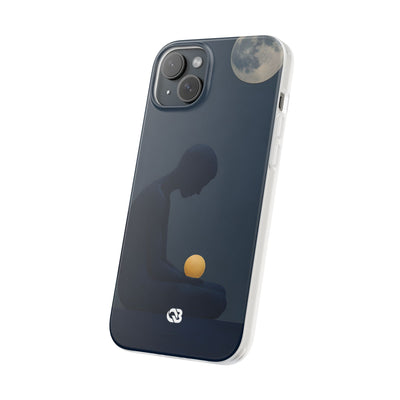 Obsidian Lunar Orb · Soft Phone Case for iPhone