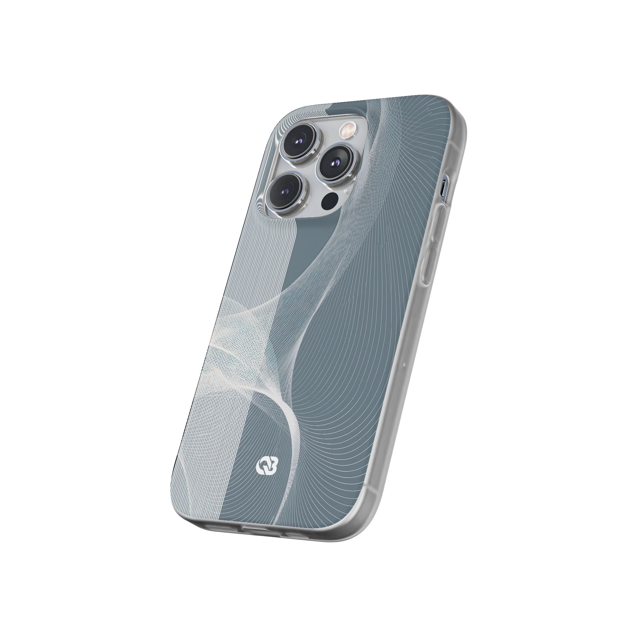 Grey Lite Phone Case for iPhone - Slate Mesh Horizon