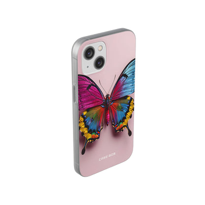 Vivid Butterfly iPhone 14 Case - Soft