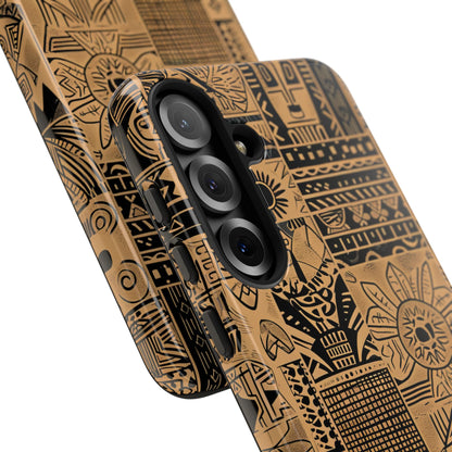 Tribal Faces Samsung S25 Plus Case - Tough
