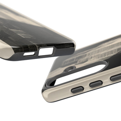 Beige Tough Phone Case for Samsung - Monolith Urban Grid