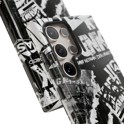 Underground Punk Collage · Tough Phone Case for Samsung · Black