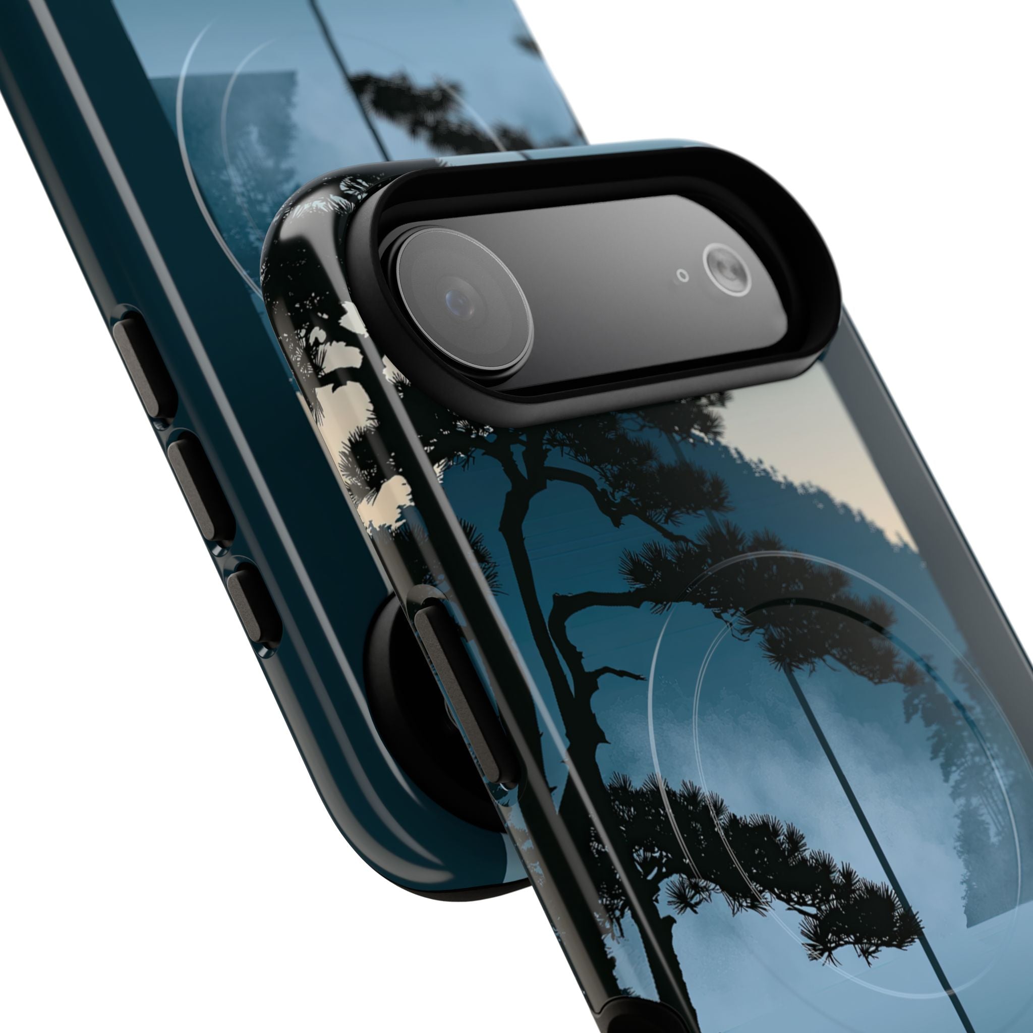 Blue Tough 2.0 Magsafe Phone Case for iPhone - Kyoto Mist Pine