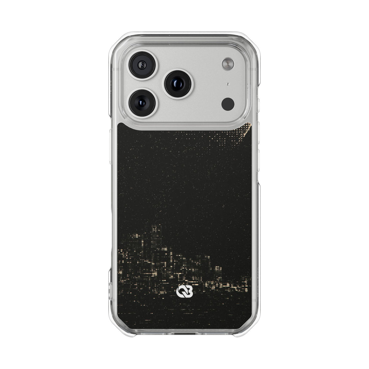 Lunar Metropolis Nocturne · Clear Impact Magnetic Phone Case for iPhone ·  Black