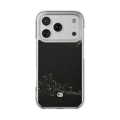 Lunar Metropolis Nocturne · Clear Impact Magnetic Phone Case for iPhone ·  Black
