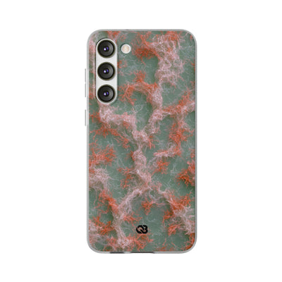 Coral Pixel Matrix · Lite Phone Case for Samsung · Green