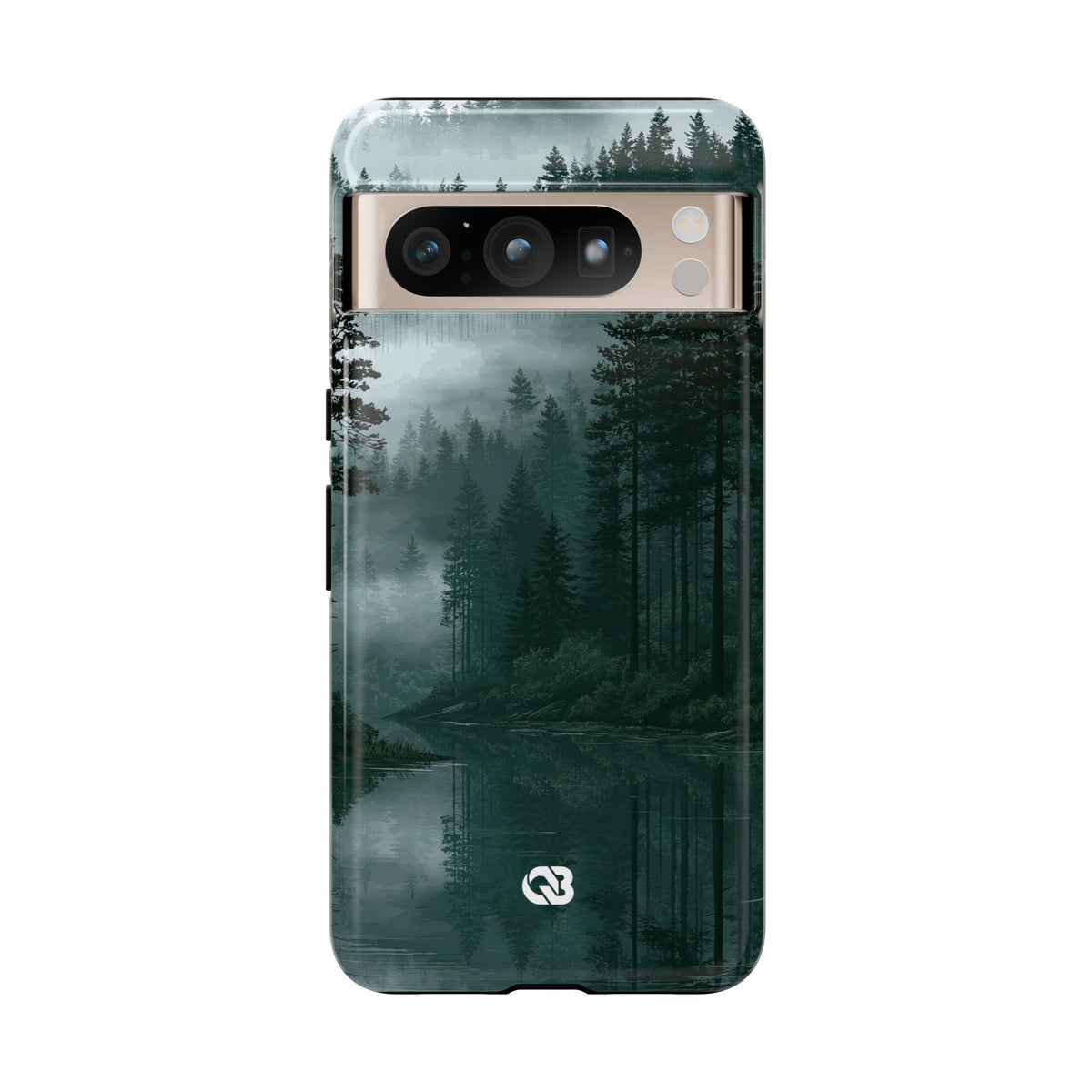 Misty Pine Reflections · Tough Phone Case for Pixel ·  Green