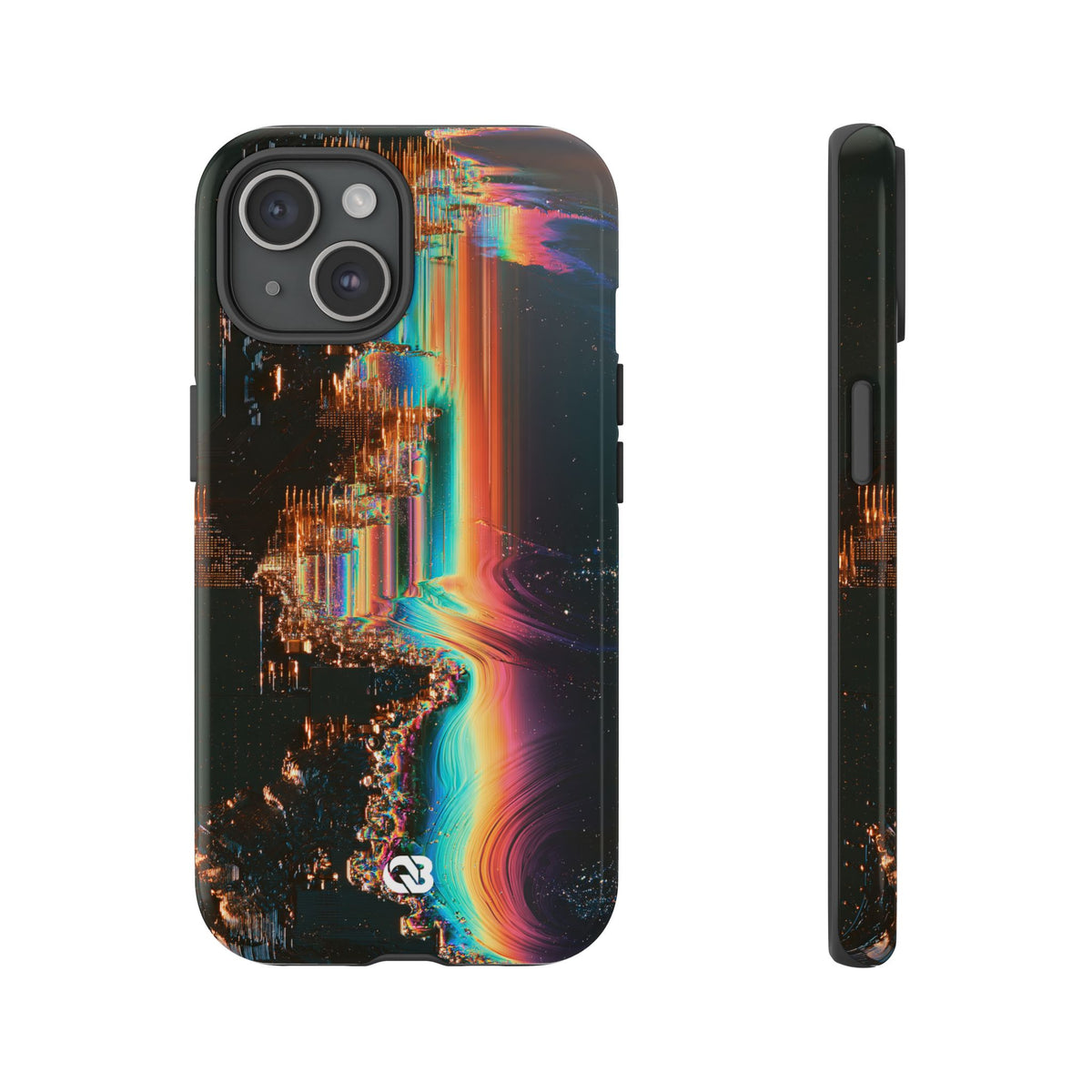 Prismatic Circuit · Tough Phone Case for iPhone · Black