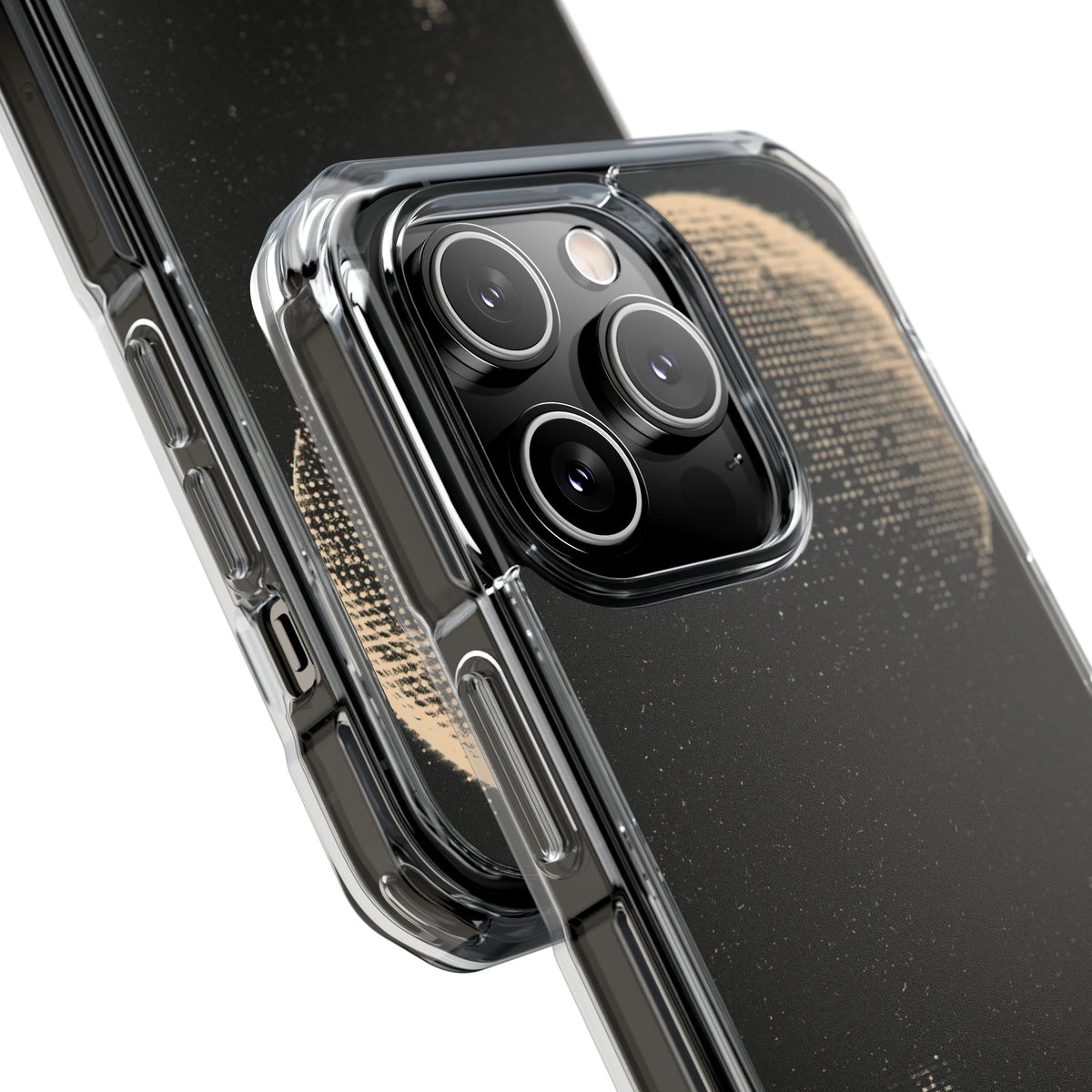 Lunar Metropolis Nocturne · Clear Impact Magnetic Phone Case for iPhone ·  Black