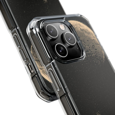 Lunar Metropolis Nocturne · Clear Impact Magnetic Phone Case for iPhone ·  Black