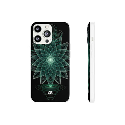 Verdant Harmonic Bloom · Lite Phone Case for iPhone ·  Black