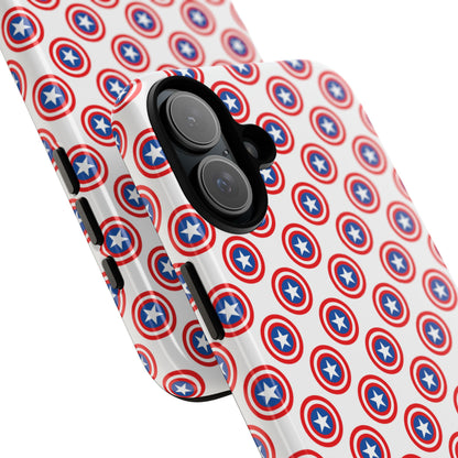 Star Shield Pattern iPhone 16 Plus Case - Tough