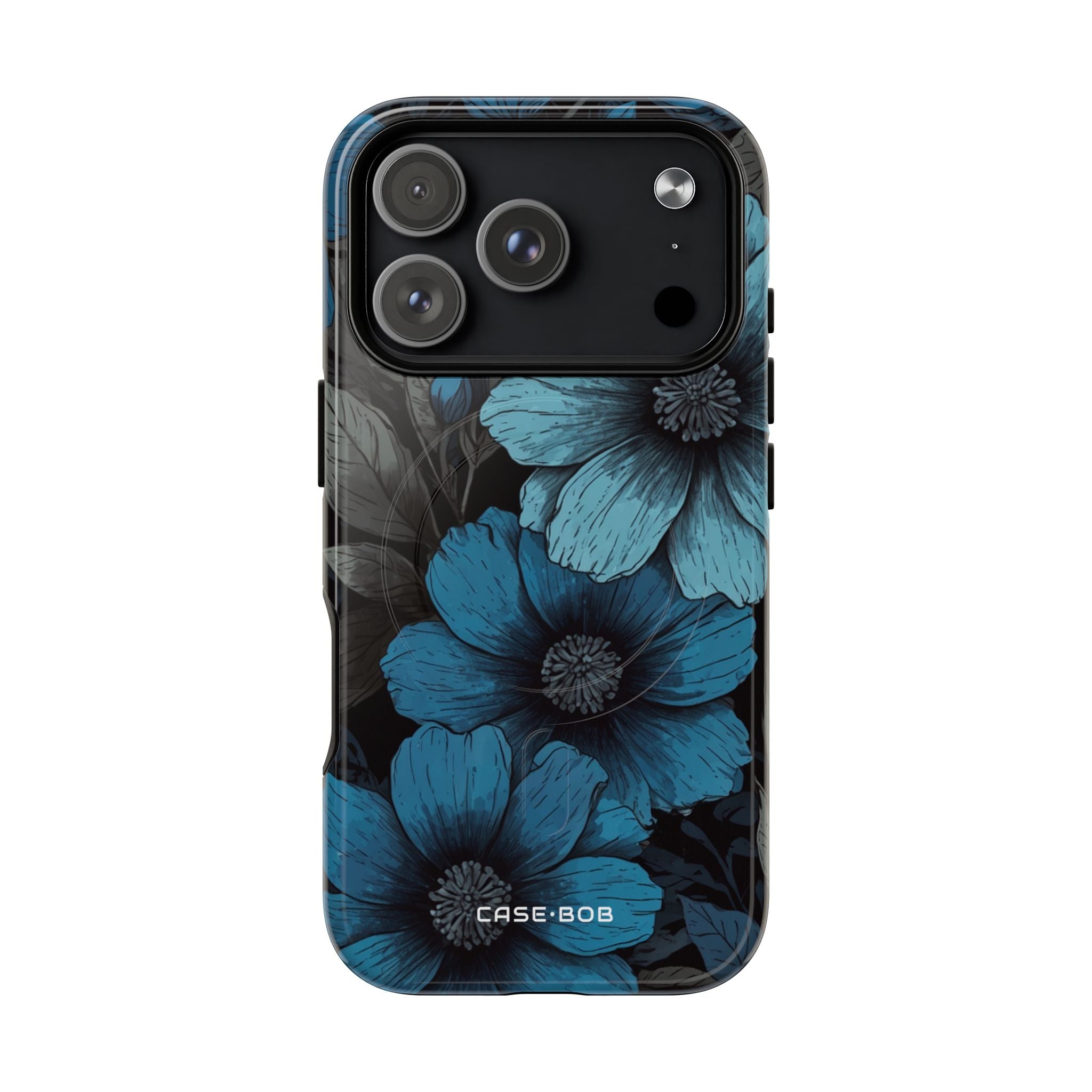 Blue Petal Radiance iPhone 17 Pro Case - Tough+ - CASE•BOB