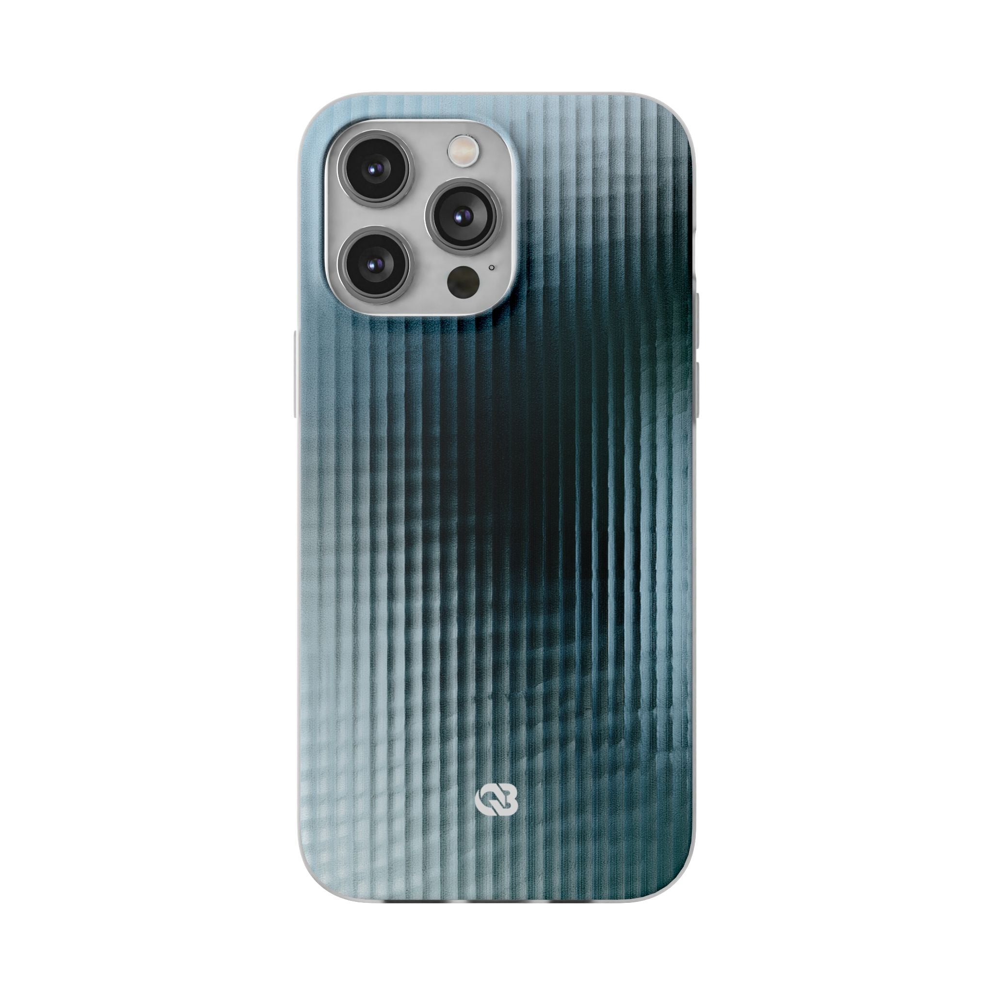 Blue Lite Phone Case for iPhone - Glacial Reeded Glass