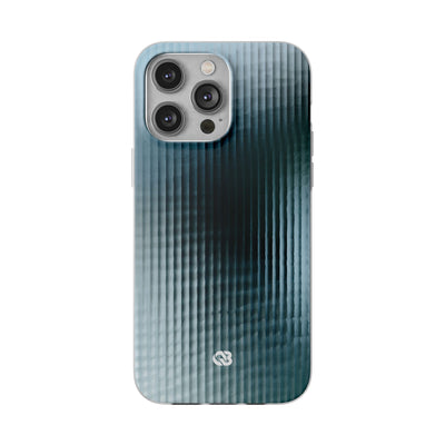 Blue Lite Phone Case for iPhone - Glacial Reeded Glass