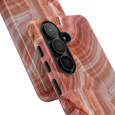 Blushing Rose Strata · Tough Phone Case for Samsung · Pink