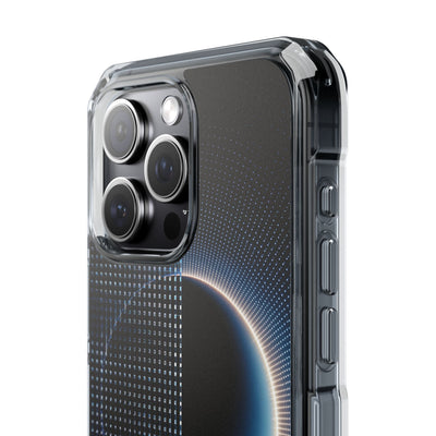 Luminous Meridian · Clear Impact Magnetic Phone Case for iPhone · Black