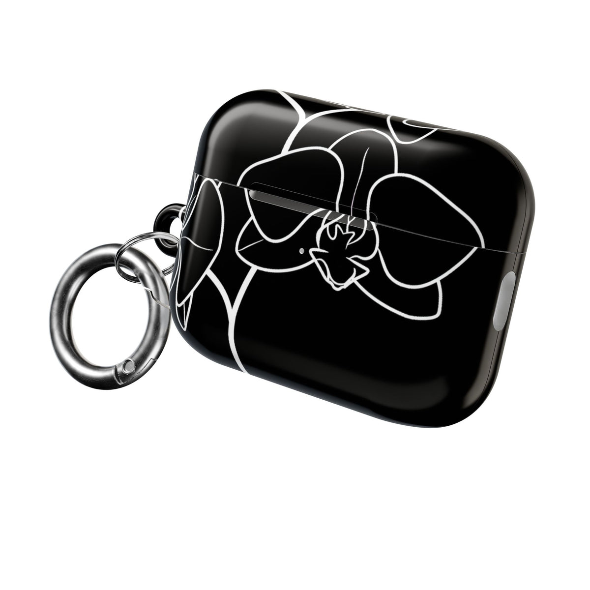 Midnight Orchid · Hard Case for AirPods & AirPods Pro · Black