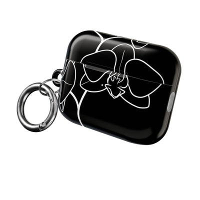 Midnight Orchid · Hard Case for AirPods & AirPods Pro · Black