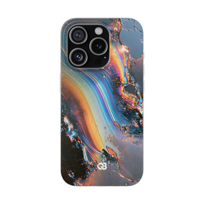 Prismatic Aura Flow · Lite Phone Case for iPhone ·  Blue