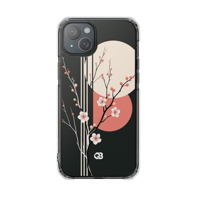 Nocturne Sakura Branch · Clear Impact Magnetic Phone Case for iPhone ·  Black