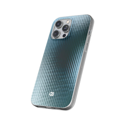 Blue Lite Phone Case for iPhone - Glacial Reeded Glass