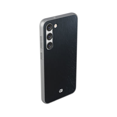 Black Lite Phone Case for Samsung - Midnight Brushed Grain