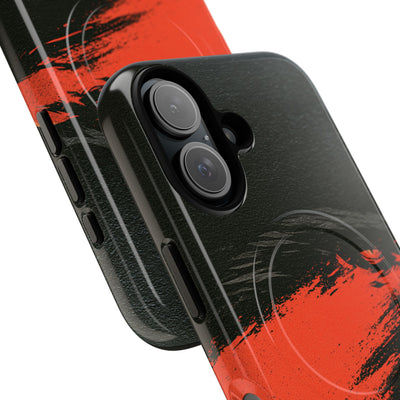 Crimson Raptor Noir · Tough 2.0 Magnetic Phone Case for iPhone · Black
