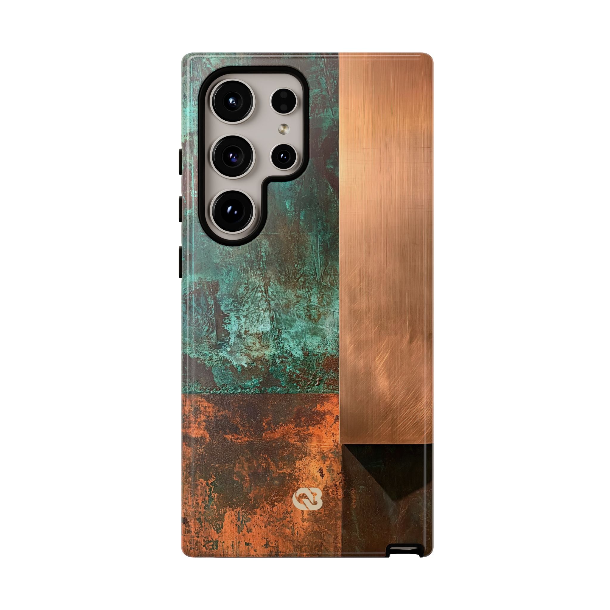 Teal Tough Phone Case for Samsung - Verdigris Copper Slab