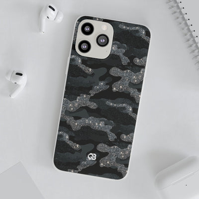 Glitter Shadow Camo · Lite Phone Case for iPhone ·  Black