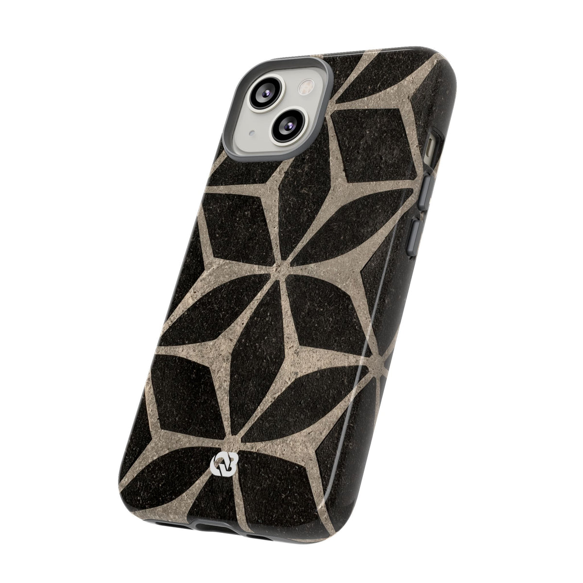 Concrete Mosaic Star · Tough Phone Case for iPhone · Black