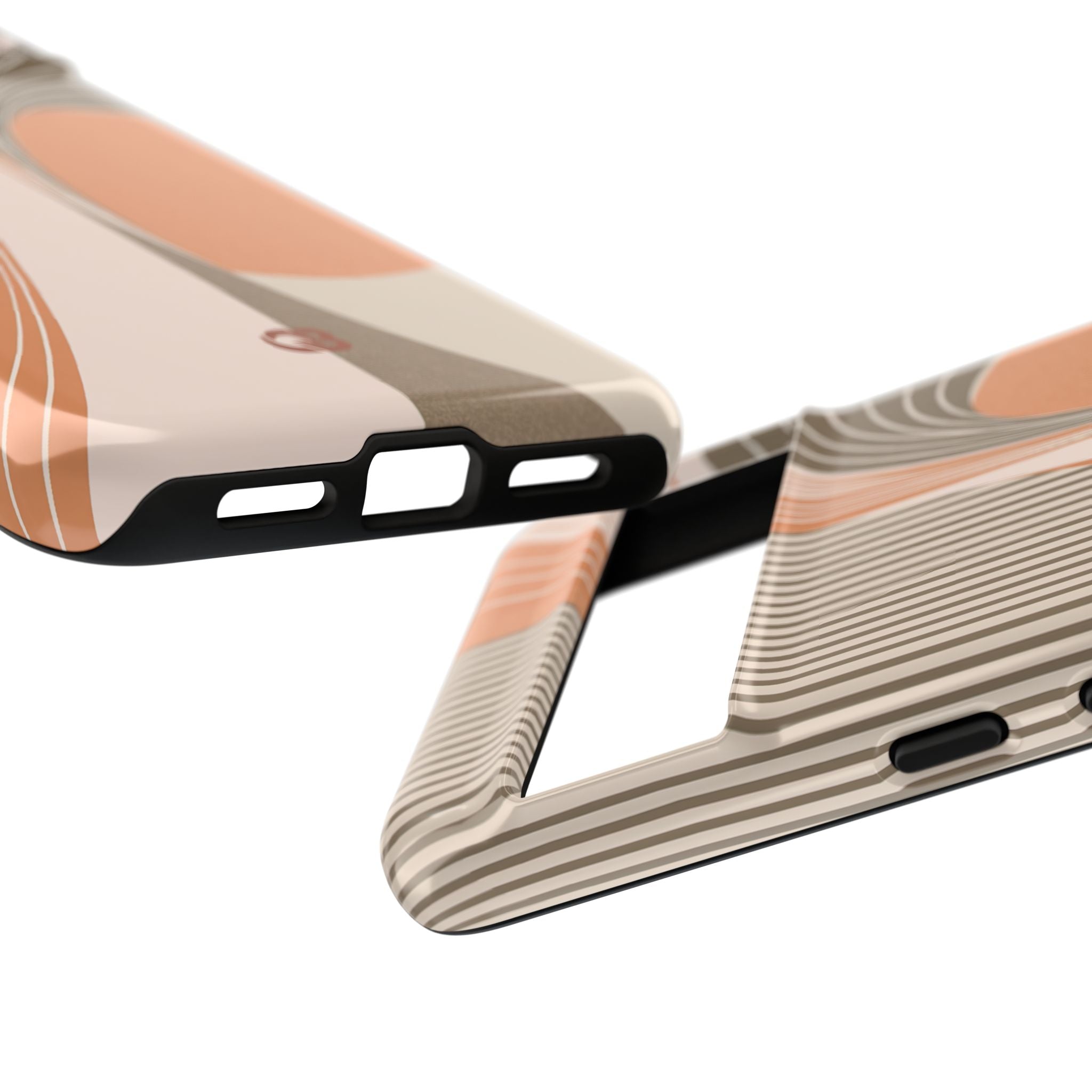 Orange Tough Phone Case for Google Pixel - Desert Arc Horizon