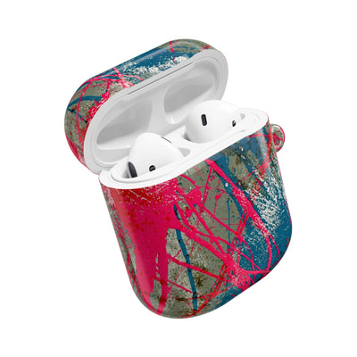 Neon Static Drip · Hard Case for AirPods & AirPods Pro · Pink