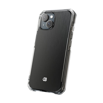 Black Impact MagSafe Phone Case for iPhone - Brushed Obsidian Slate