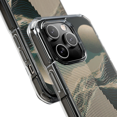 Green Impact MagSafe Phone Case for iPhone - Lunar Moss Topography