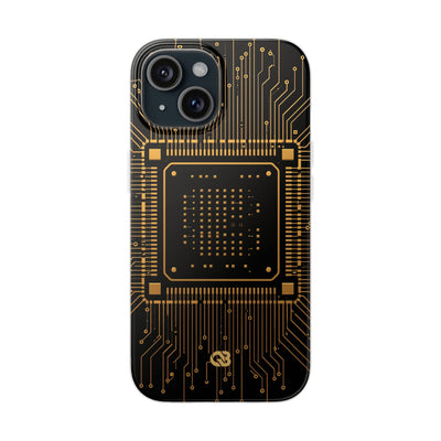 Gold Lite Phone Case for iPhone - Cyber Gold Processor