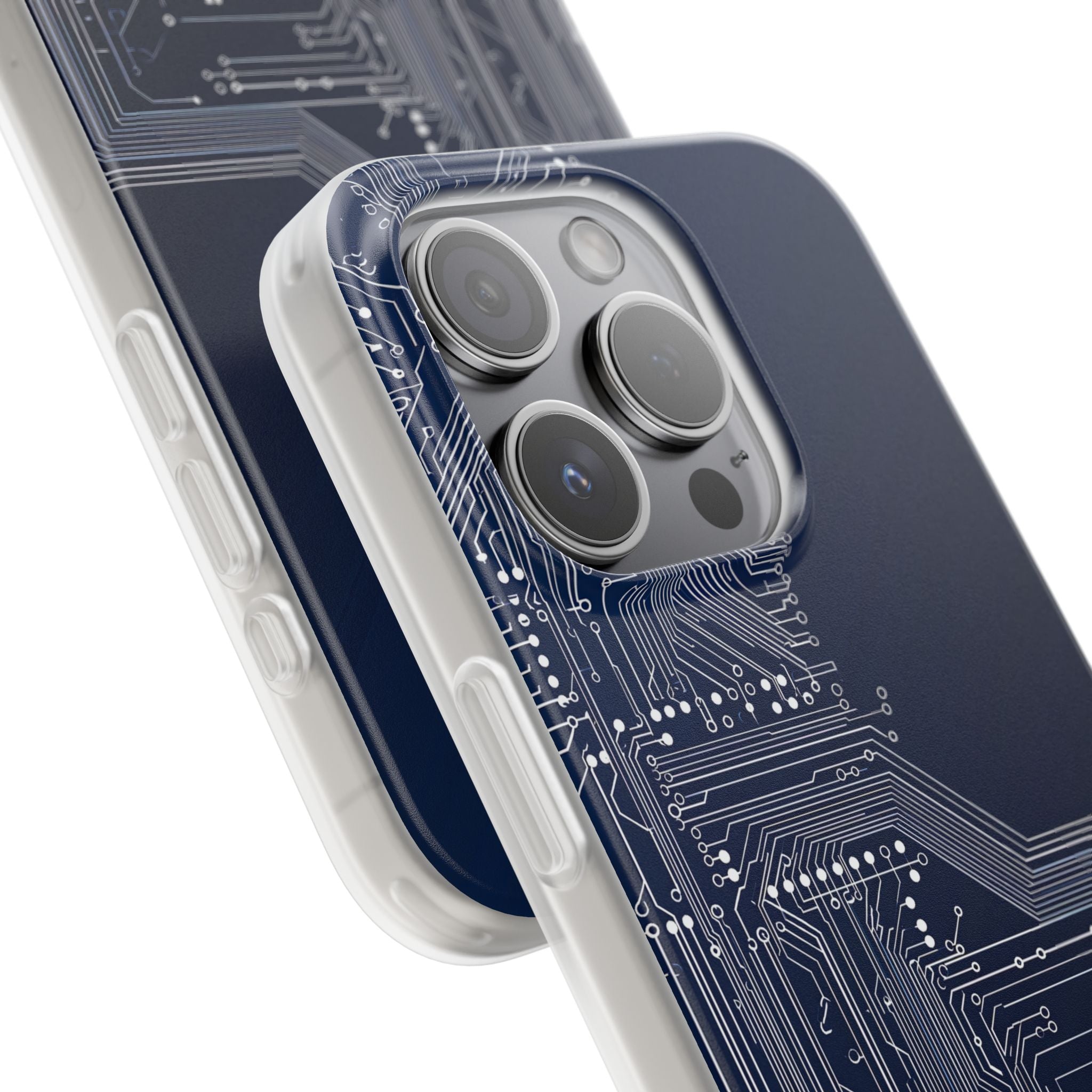Blue Lite Phone Case for iPhone - Cobalt Data Stream