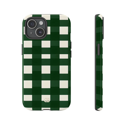 Hunter Green Plaid · Tough Phone Case for iPhone