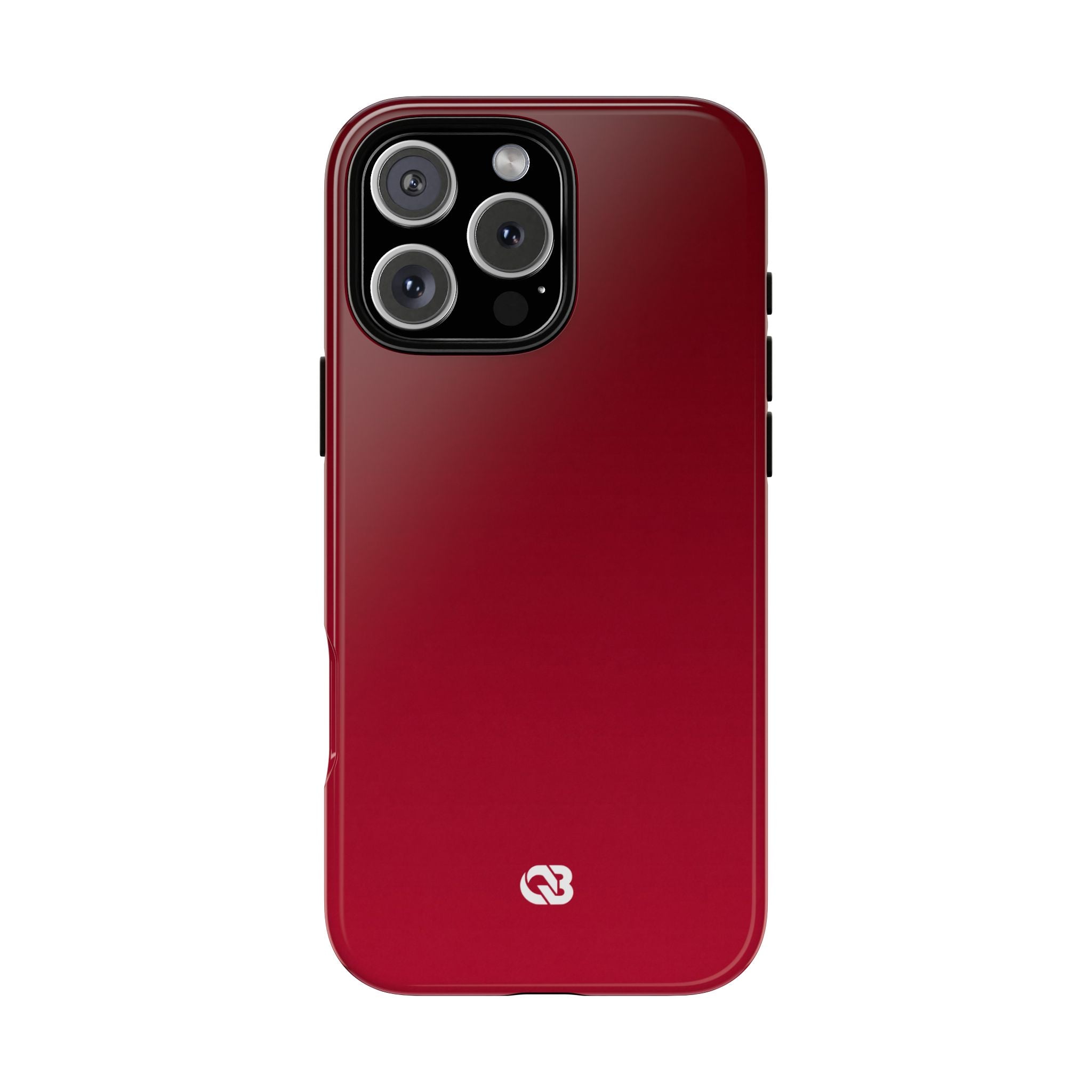 Red Tough Phone Case for iPhone - Crimson Velvet Fade
