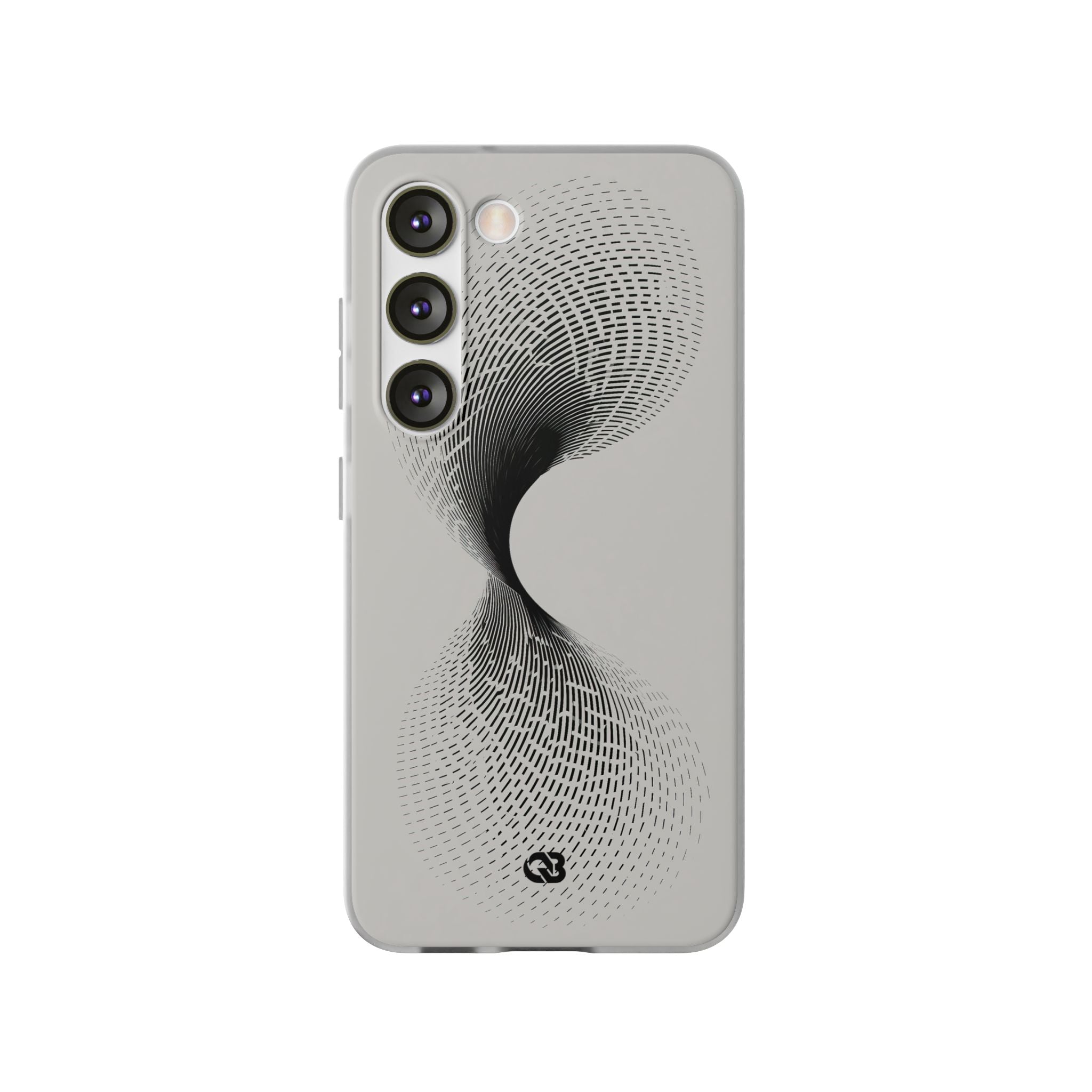 White Lite Phone Case for Samsung - Linear Torsion Grid