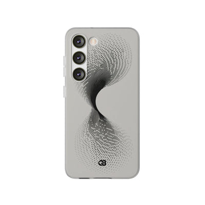 White Lite Phone Case for Samsung - Linear Torsion Grid