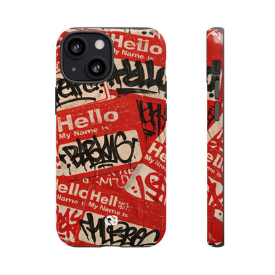 Slap Tag Collage · Tough Phone Case for iPhone · Red
