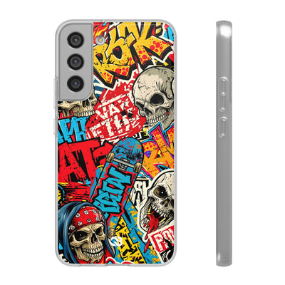 Skate Skull Riot · Lite Phone Case for Samsung · Red