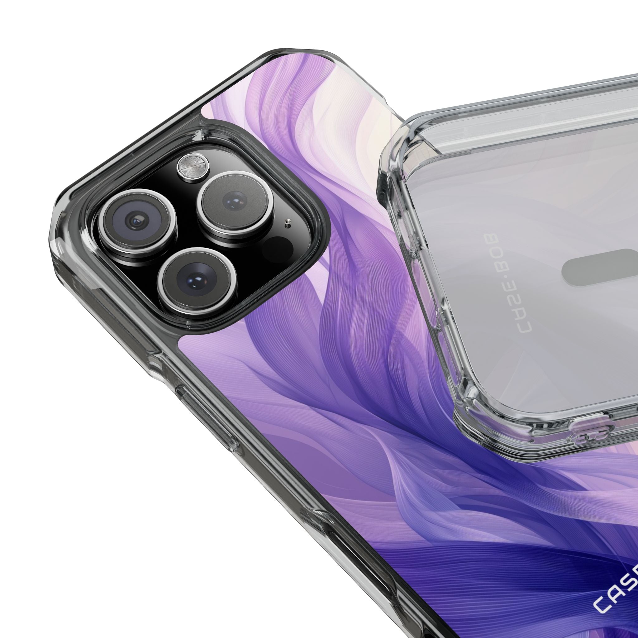 Purple Ribbon Waves iPhone 16 Pro Case - Impact