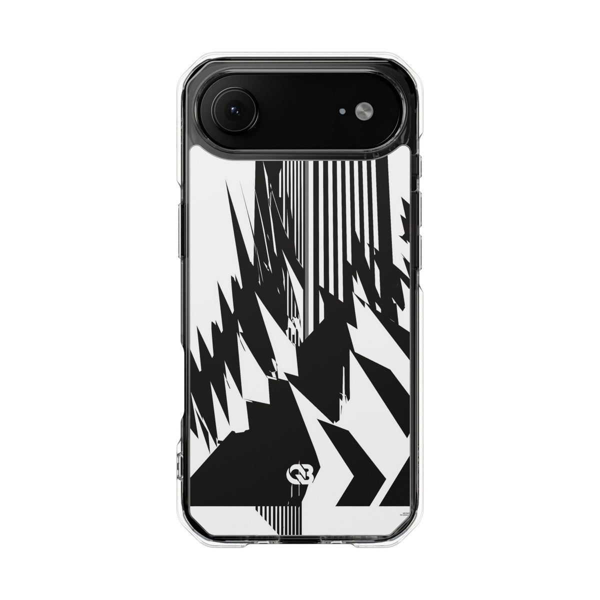 Orbital Spire · Clear Impact Magnetic Phone Case for iPhone ·  Black