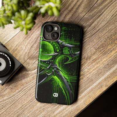 Cyber Sigil Grid · Tough Phone Case for iPhone · Green