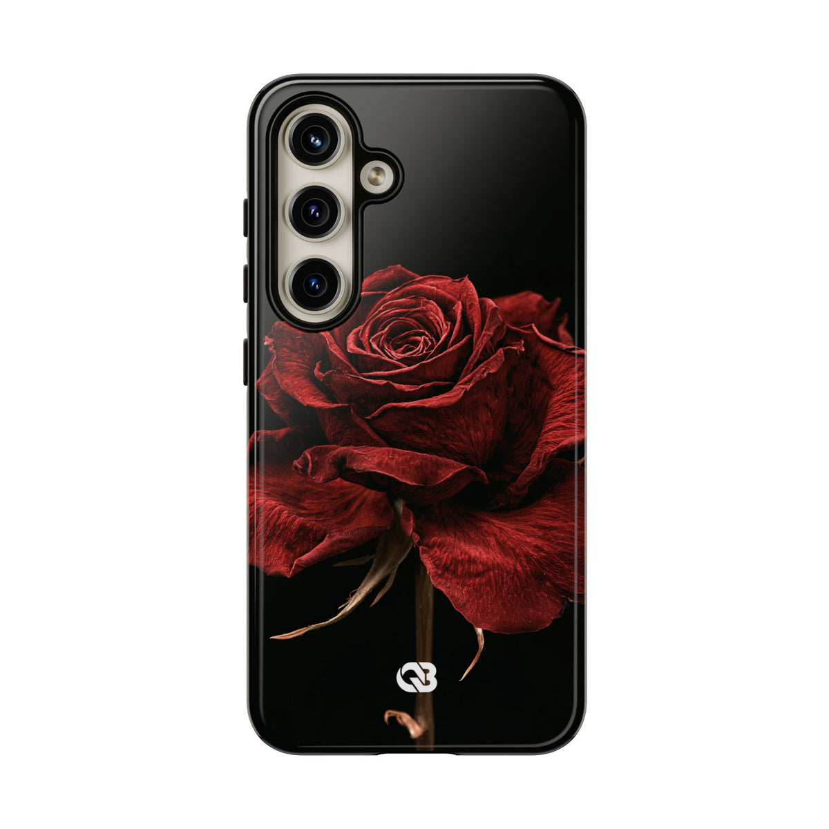 Crimson Noir Rose · Tough Phone Case for Samsung · Black