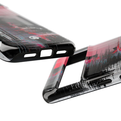 Black Tough Phone Case for Google Pixel - Crimson Data Leak