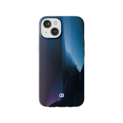 Blue Lite Phone Case for iPhone - Indigo Distortion Wave